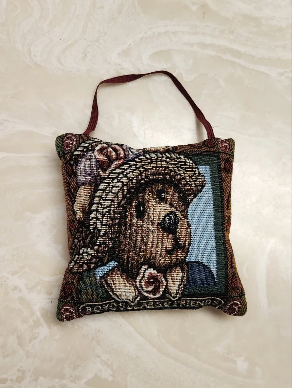 Boyd's Bear & Friends Tapestry Wilson Doorstop & Afternoon Tea Ornament Decor